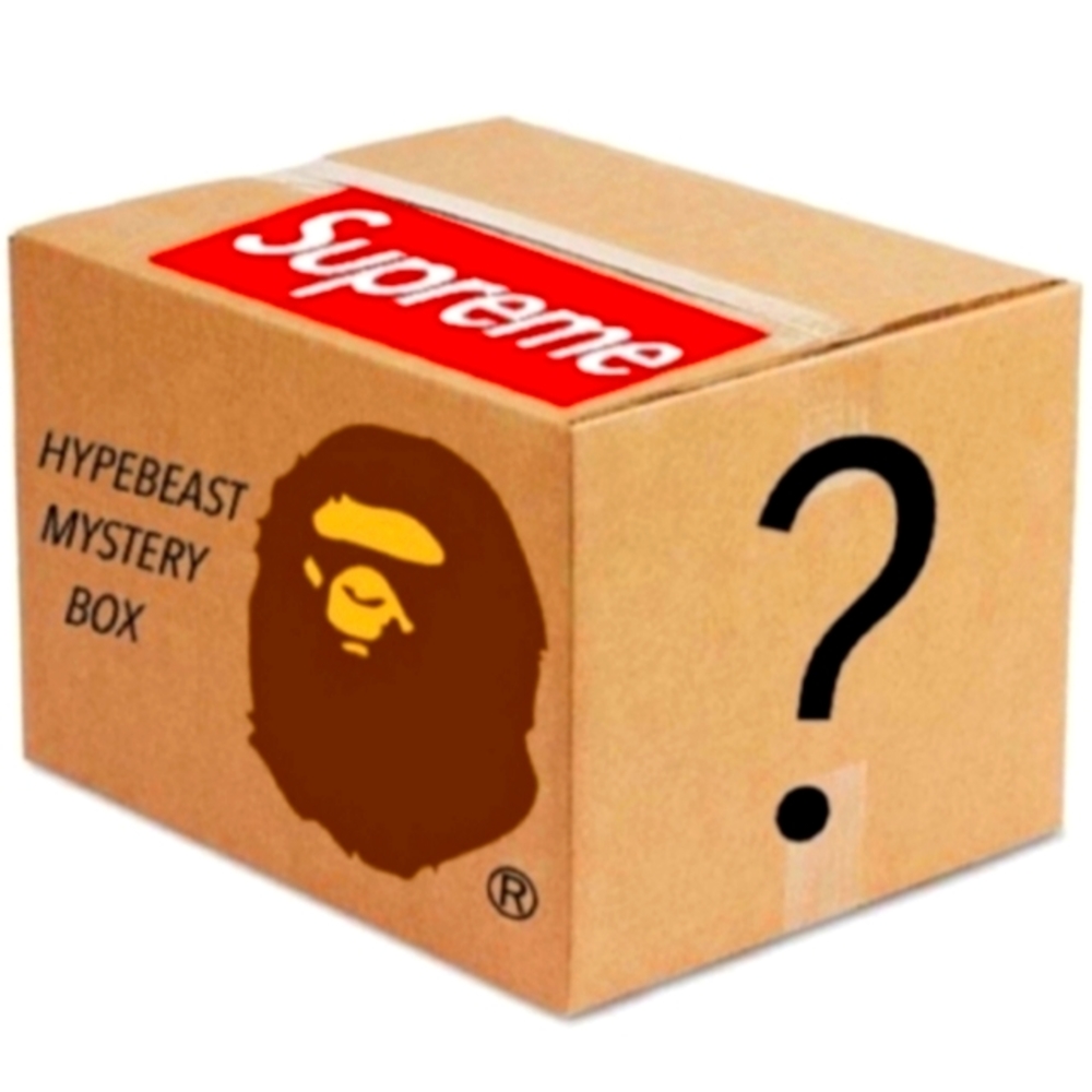 Hypebeast mystery t-shirts box 3 shirts supreme nike stussy nba racing   bape